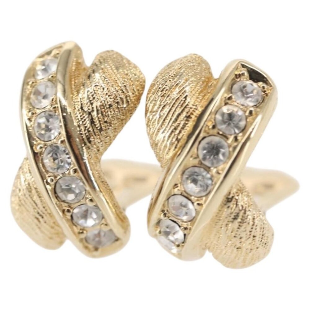 Christian Dior Earring metal Gold Auth